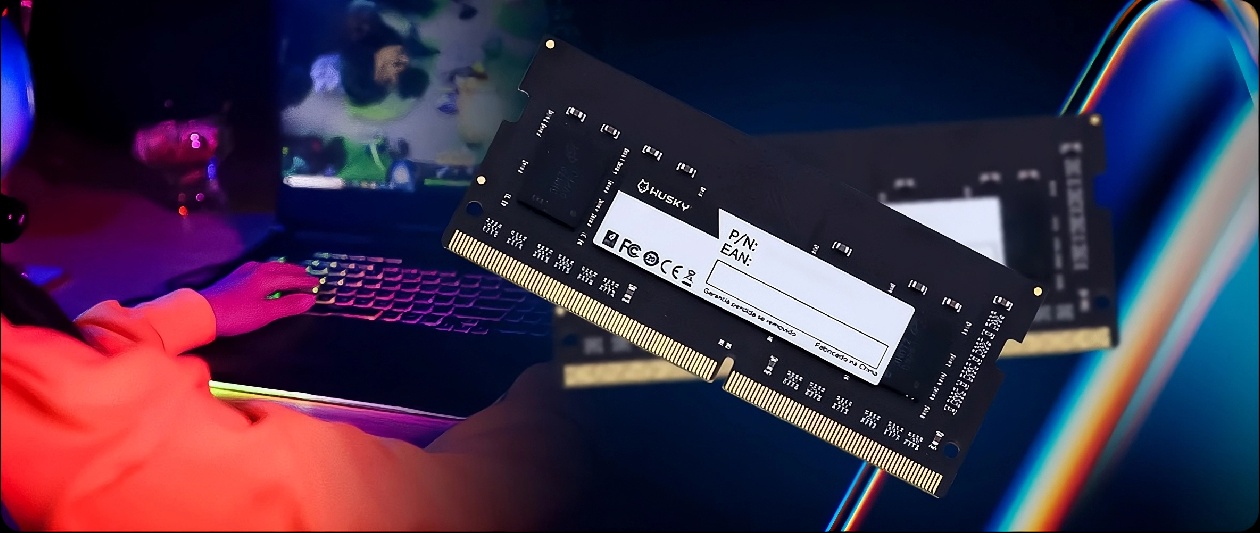 Formato SO-DIMM compacto da memória Husky 8GB DDR4 para instalação fácil em notebooks