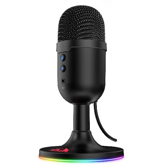 Cabo USB do microfone Redragon Pulsar GM303 com conexão plug-and-play