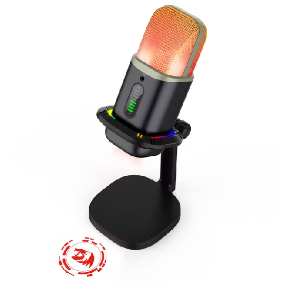 Qualidade de áudio profissional do microfone condensador Redragon Echowave GM305
