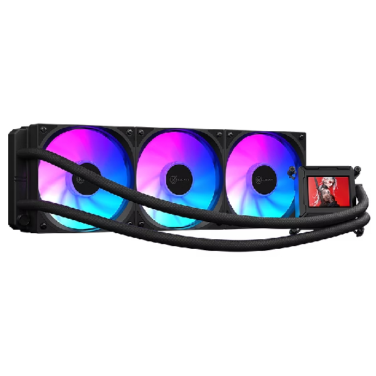 Water Cooler Kalkan Aura 360mm com radiador de alumínio e 3 fans de 120mm