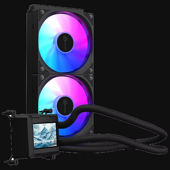 Fans de 120mm com iluminação ARGB do Water Cooler Kalkan Aura 240mm
