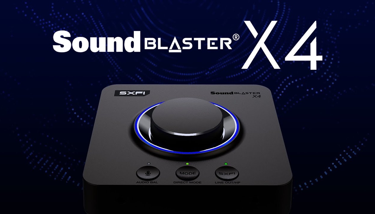 Sound Blaster X4 Creative - placa de som externa USB 7.1