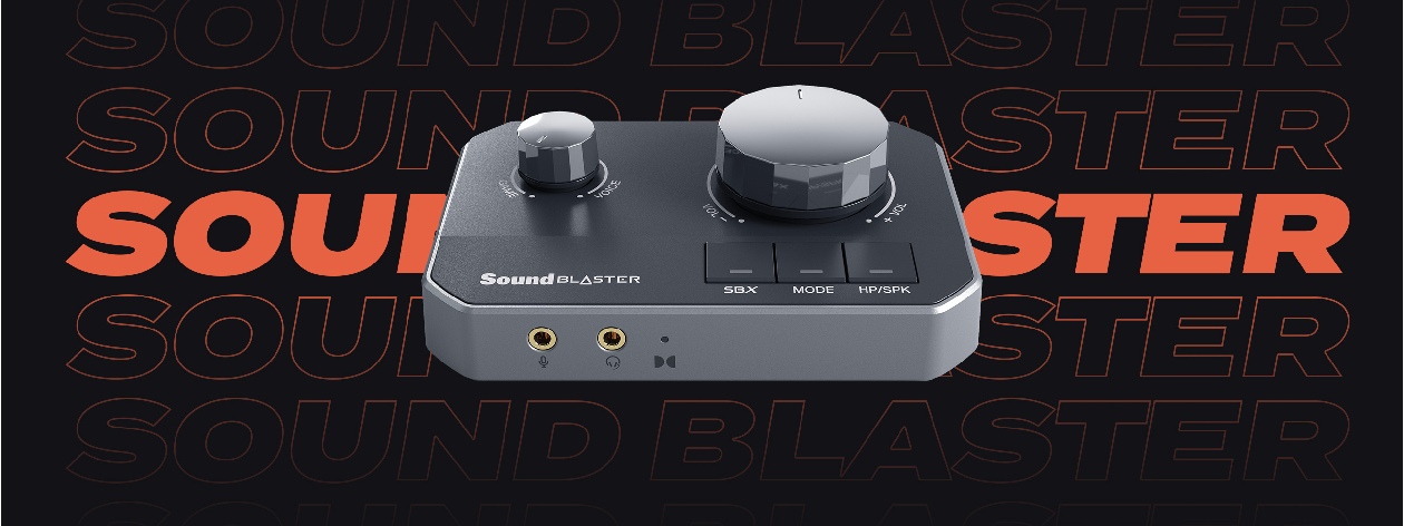 Sound Blaster G8 Creative - placa de som externa USB-C com DAC 130dB