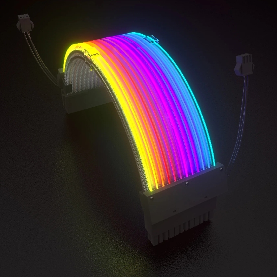 Cabo Extensor Redragon RD-GCP06 com iluminação ARGB em fibra óptica