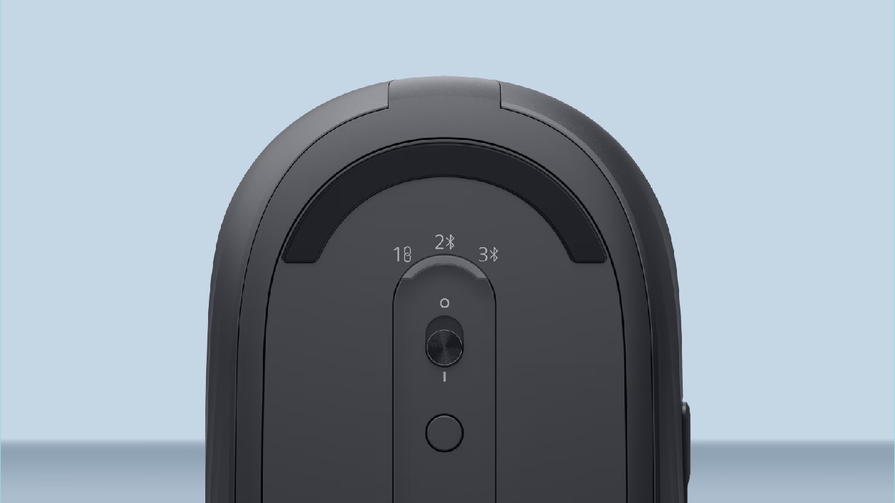 Base do mouse Dell Pro KM726 com chave de comutação e conectividade multidispositivo