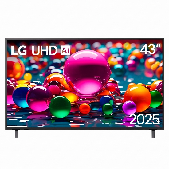 Smart TV LG 43AU801C0SA 43 polegadas 4K UHD com bordas ultra-finas e HDR10