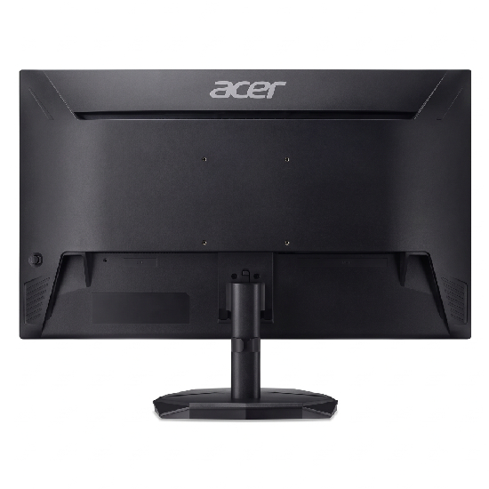 Painel traseiro do Acer Nitro KG241Y com furação VESA, joystick OSD e gerenciamento de cabos integrado