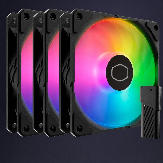 Kit Ventoinhas Cooler Master SickleFlow Edge 120 ARGB