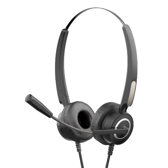 Headset HP DHE-8000 com destaque para o design profissional