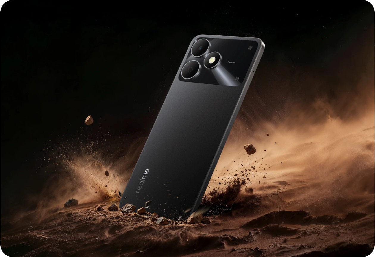 Realme Note 80S com proteção ArmorShell design robusto