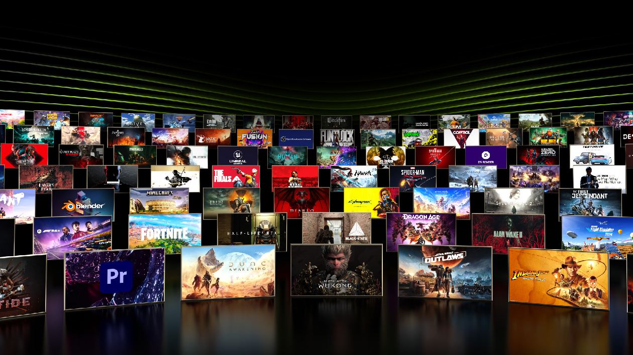 NVIDIA RTX Ray Tracing em tempo real IA DLSS Multi Frame Generation mais de 700 jogos