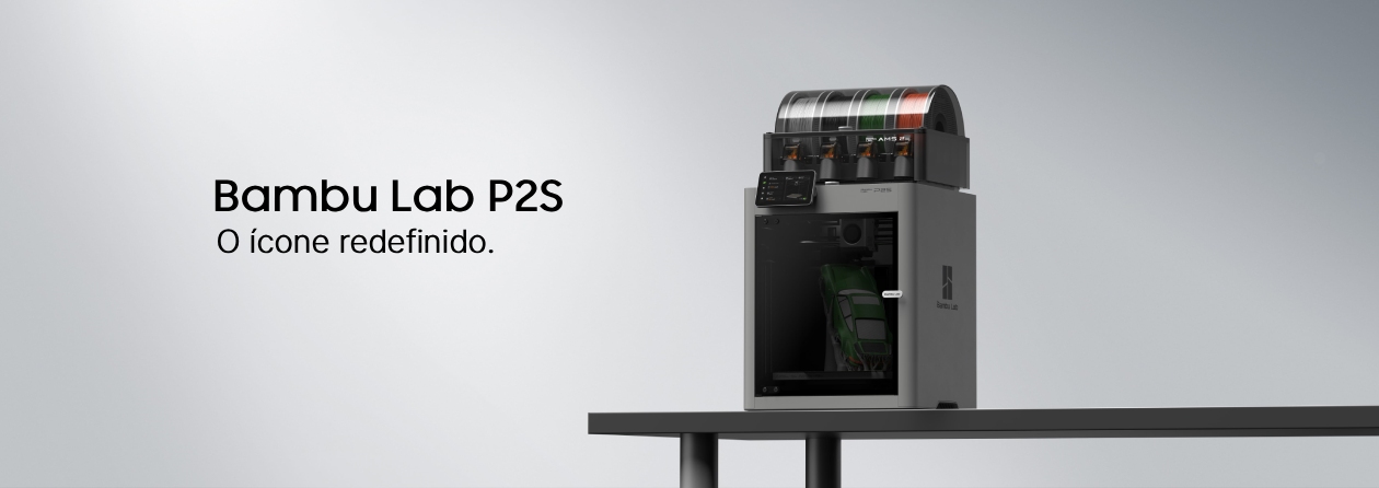 Bambu Lab P2S Combo LV impressora 3D profissional vista frontal