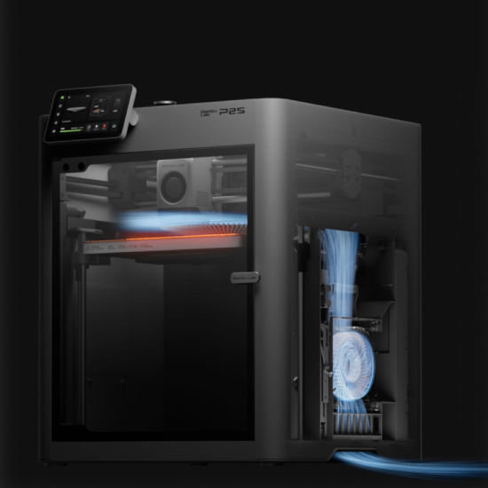 Bambu Lab P2S resfriamento por ar frio sistema de fluxo de ar adaptável