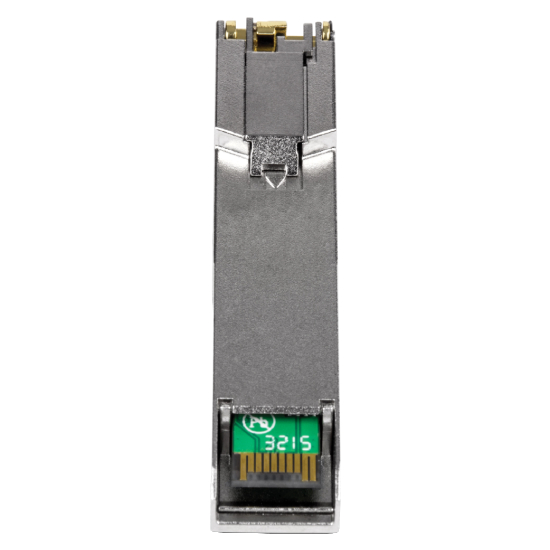 Módulo Transceptor SFP RJ-45 Trendnet TEG-MGBRJ visão lateral conector