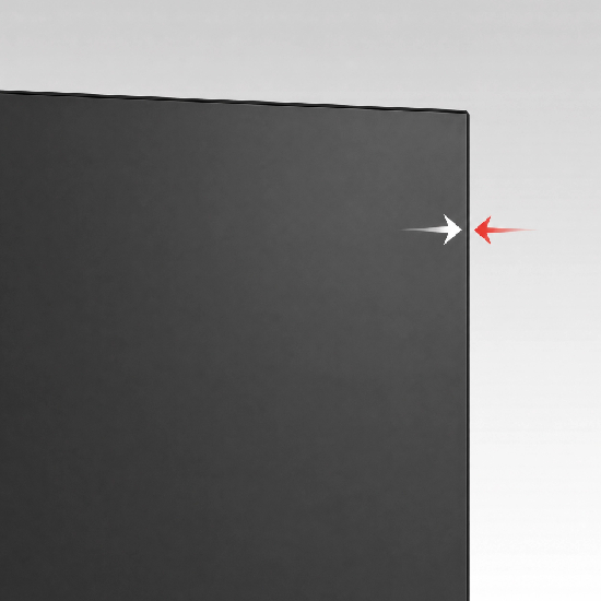 Design sem moldura do LG UltraFine com 3 lados sem bordas e base slim