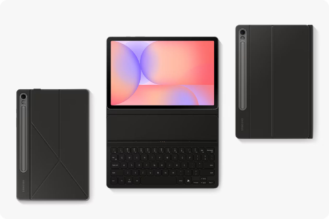 Galaxy Tab S10 Lite com acessórios Galaxy capa teclado e buds