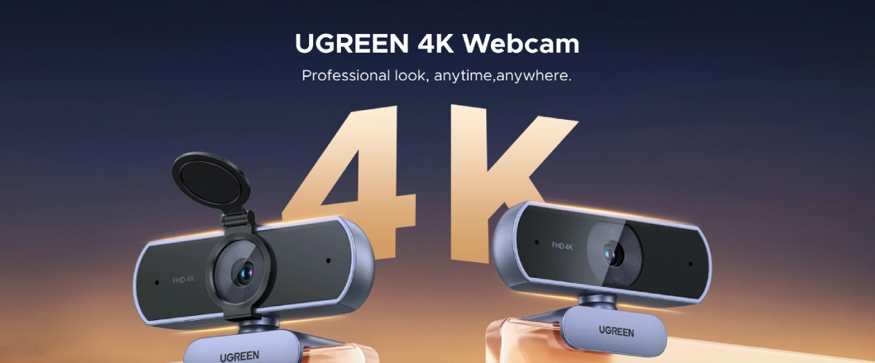 Banner principal de apresentação da Webcam Ugreen CM831 4K