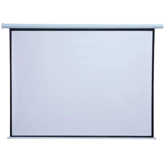 Tela de projeção Tronos TP150 visão geral do produto fechado e aberto