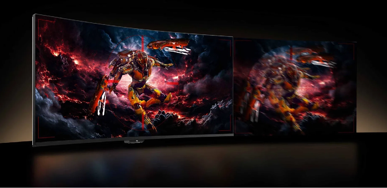 Resposta rápida de 1ms no monitor gamer TCL