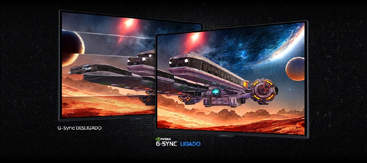 Tecnologia G-Sync e FreeSync funcionando no monitor Samsung