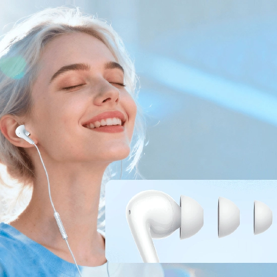 Ponteiras auriculares antibacterianas para conforto e ajuste perfeito