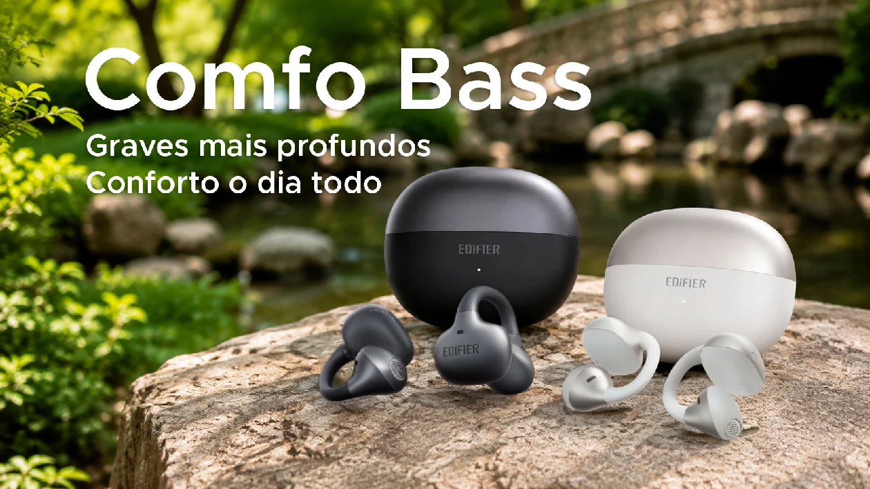 Banner de apresentação do Fone Edifier TWS Comfo Bass