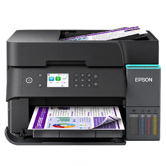 Vista frontal da impressora multifuncional Epson EcoTank L6270