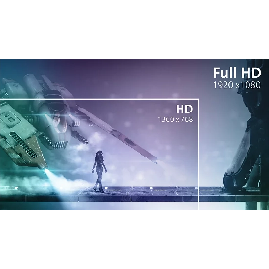 Tela 16:9 Full HD do monitor Philips Evnia para imagens nítidas
