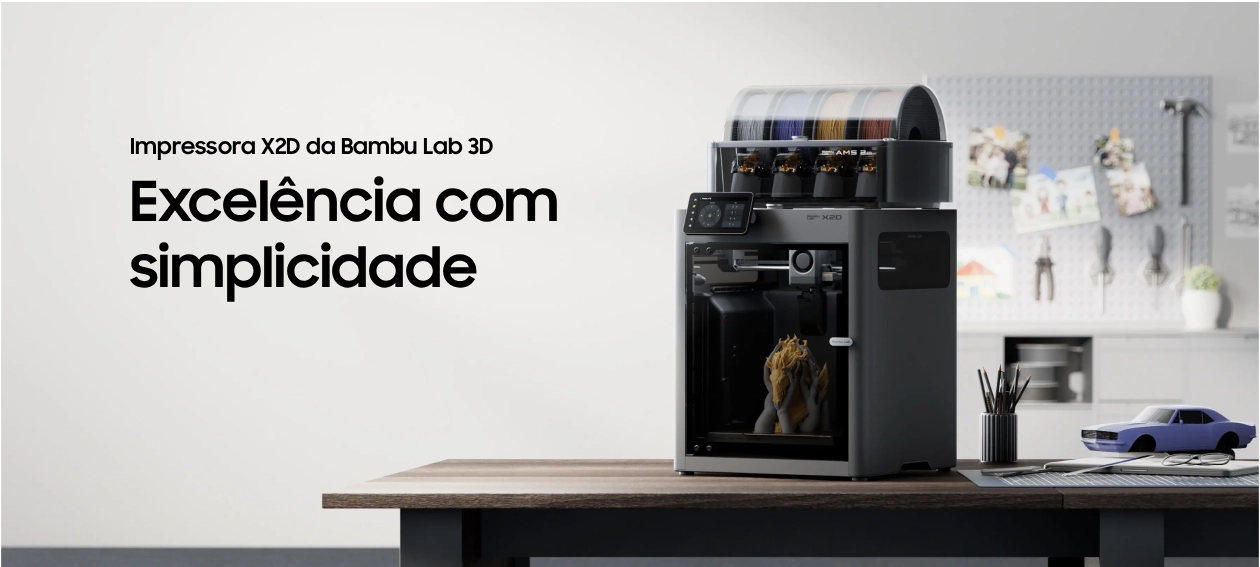 Banner principal da Impressora 3D Bambu Lab X2D Combo AMS