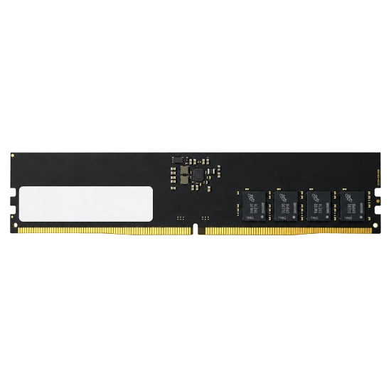 Detalhe do dissipador de calor e construção da memória DDR5 BrazilPC